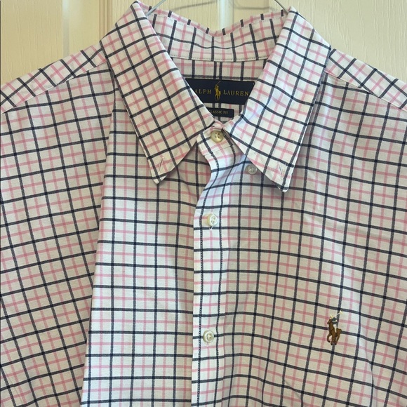 Ralph Lauren Other - Ralph Lauren Pink, Navy & White Plaid Button-Down Shirt
